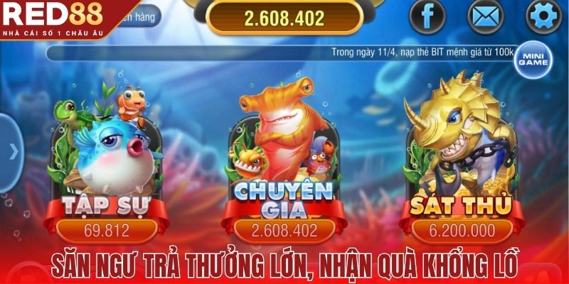 Săn ngư trả thưởng lớn, nhận quà khổng lồ